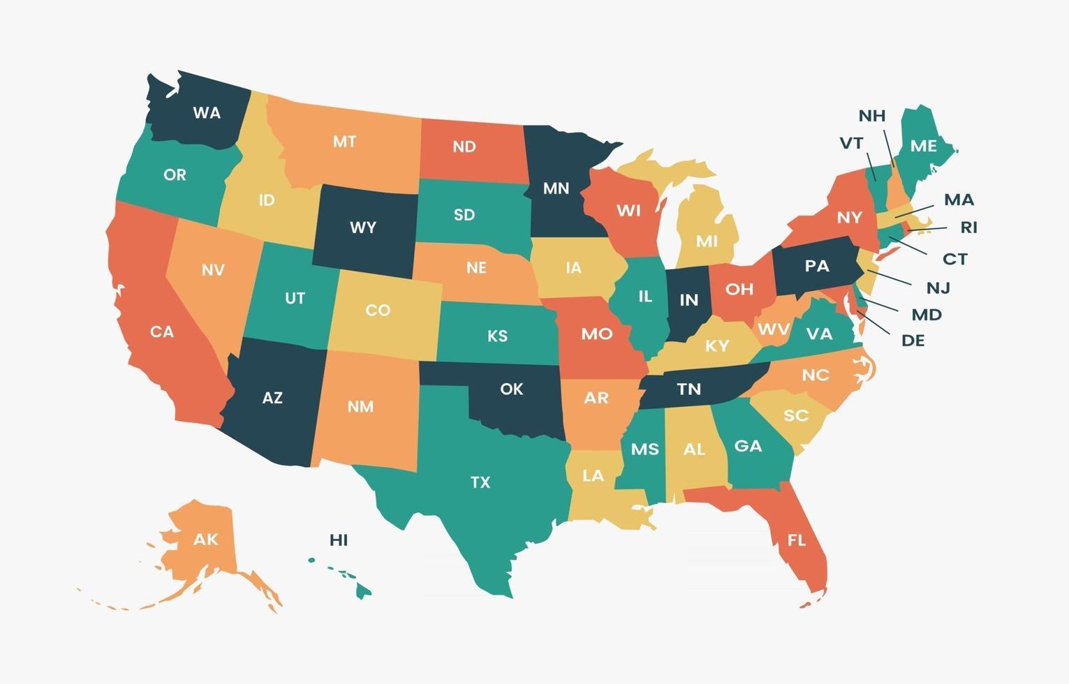 united-state-of-america-map-free-vector